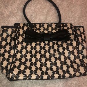Betsey Johnson Bow Print Purse/Tote